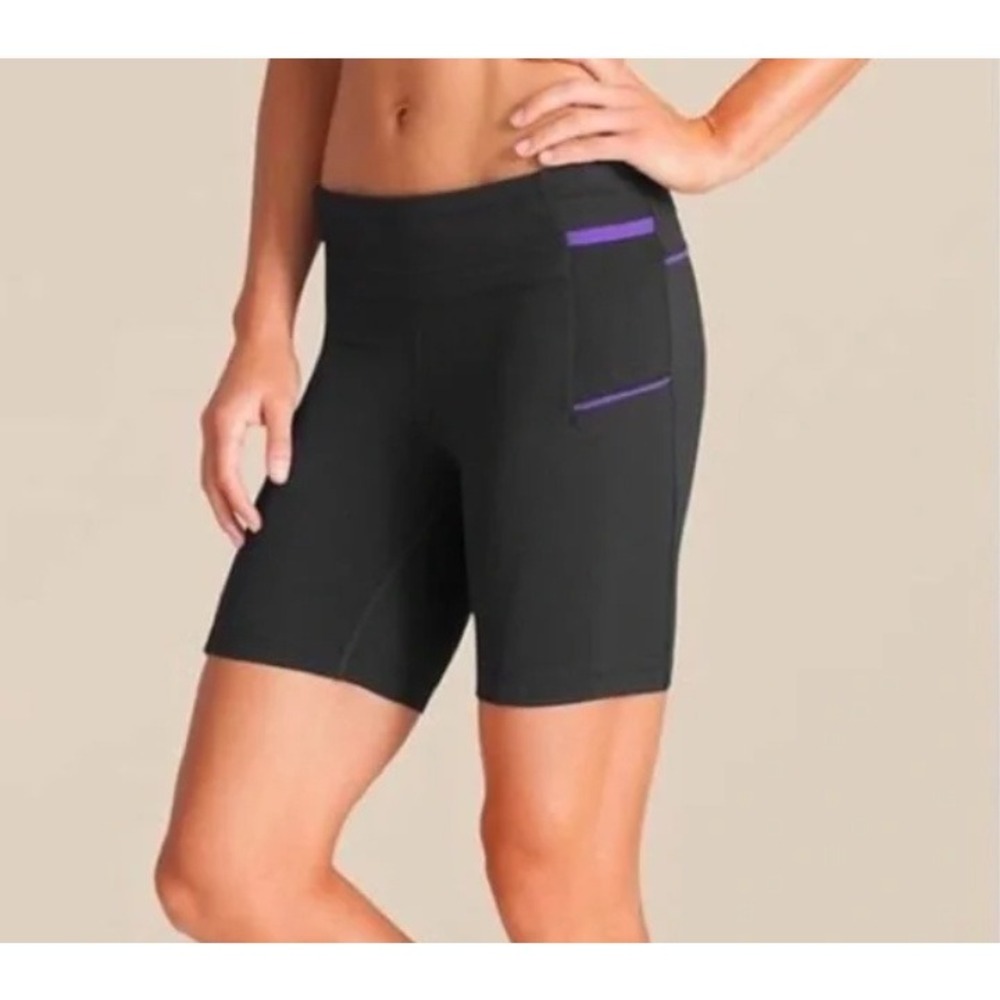 ATHLETA Presto Bermuda Compression Biker Shorts Size S Activewear Athletic Sport